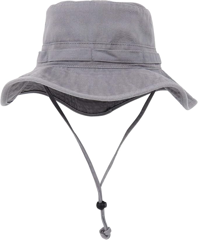 Bucket Hat Wide Brim UV Protection Sun Hat Boonie Hats Fishing Hiking Safari Outdoor Hats for Men and Women