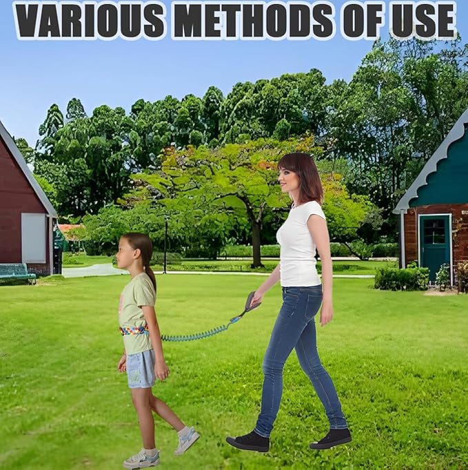 Upgraded Child Waist Harness for Kids with Autism,Special Needs,ADHD,Older Children Ages 3-12,Adjustable Waist Tether for Hands-Free Safety Walking,Walking Harness with Grab Handle Keeps Kids Safe