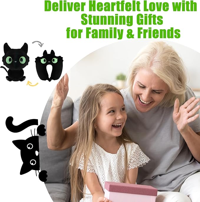 Travel Pillow for Kids & Adults Car Neck Pillow Memory Cotton U-Shaped Neck Pillow Soft Head Support Travel Accessories for Airplane Car Train Bus