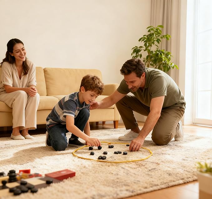 Magnetic Chess Game with Pieces, String, Party & Travel Tabletop Magnetic Strategy Game, Puzzle Strategy Game, Multiplayer, Suitable for Family, Parties, Travel & Camping