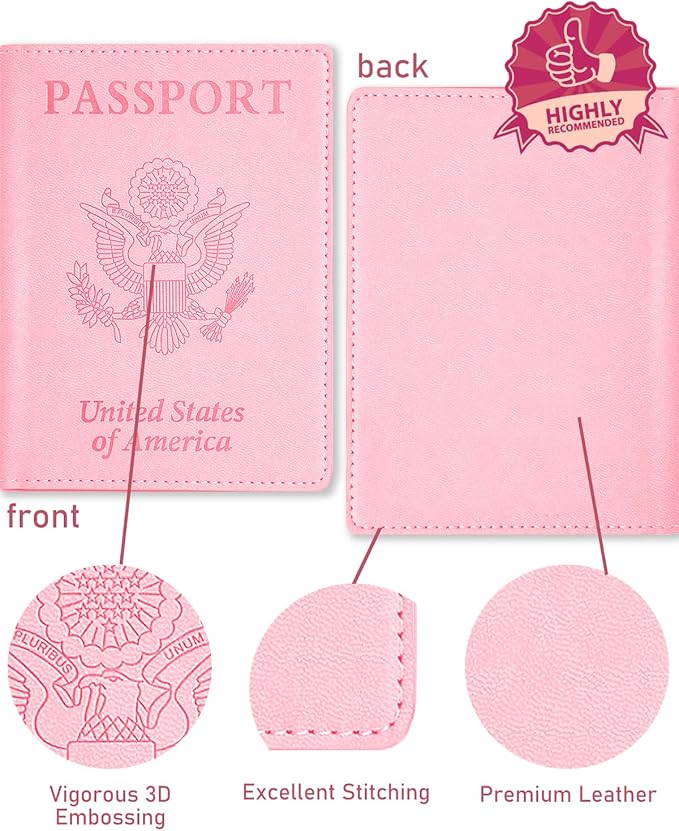 Leather Passport Holder,International Travel Must Haves Travel Accessories for Women Men, Cruise Ship Essentials, Travel Gifts
