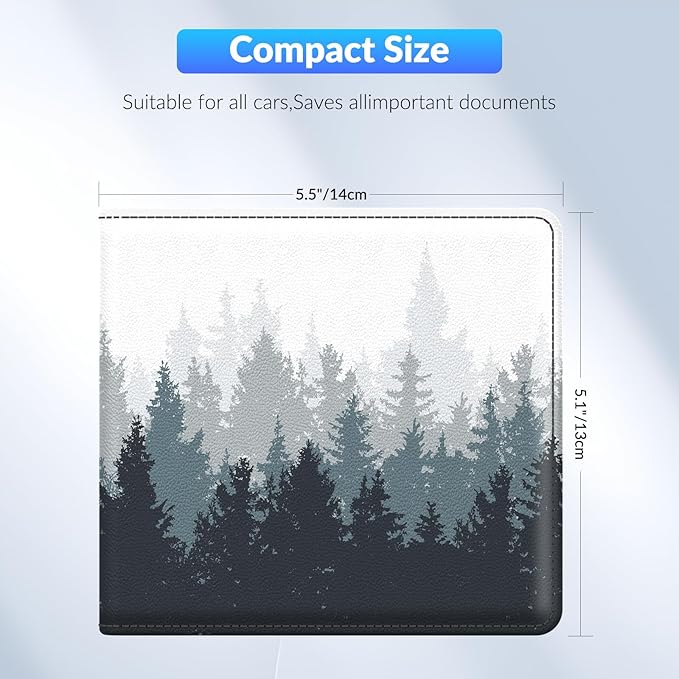 Car Registration and Insurance Card Holder，Vehicle Glove Box Car Organizer，Accessories Case for Storing Driving Licences, Cards, Documents