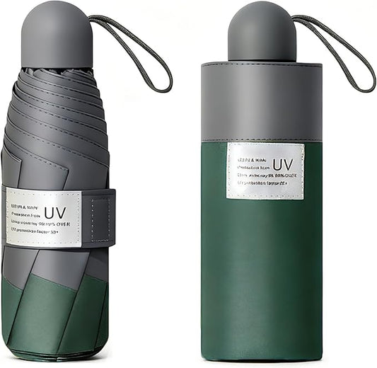Super Compact Auto Umbrella - Your Lifetime Pocket Companion, UPF 50+ Sun & Rain Protection, Fits Any Purse, Lightweight Travel Essential