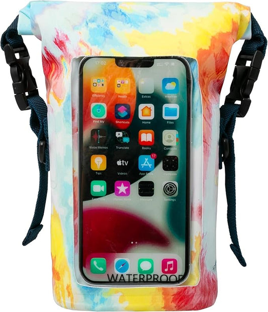 geckobrands Waterproof Phone Tote with 2L Dry Bag and Adjustable Strap – Protect Your Phone and Valuables While on The Go