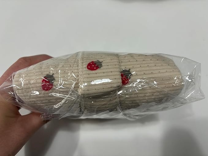 Prite Corduroy Large Travel Quilted Makeup Bag for Women Floral Cotton Cosmetic Bag Coquette Aesthetic Floral Toiletry Organizer Bag(Strawberry)