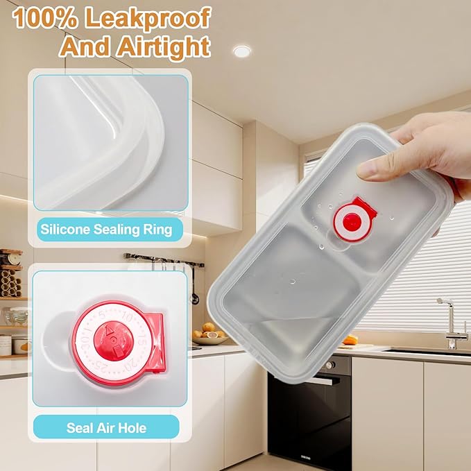 304 Stainless Steel Snack Containers,100% Leadproof, Grab and Go Snack Containers, Food Grade, for Travel and Outdoor Camping, Double Compartment Design,1 Piece