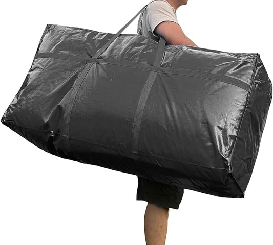 66 Gallon Extra Large Storage Bags, Huge Moving Bags Heavy Duty with Zipper and Stronger Handles, Big Foldable Duffle Bag for Travel - Storage Totes Moving Boxes for College, Christmas Tree, Bedding