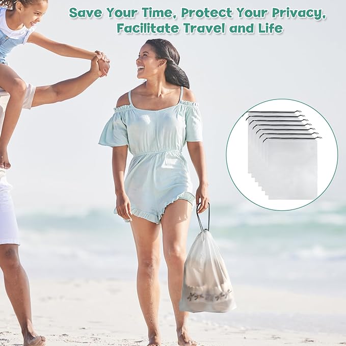 100Pcs Shoe Bags for Travel，PLULON 15.7" x 11.8" Clear Drawstring Storage Plastic Bags Shoes Organizer for Packing Waterproof Dustproof Women Men Portable Travel Essentials