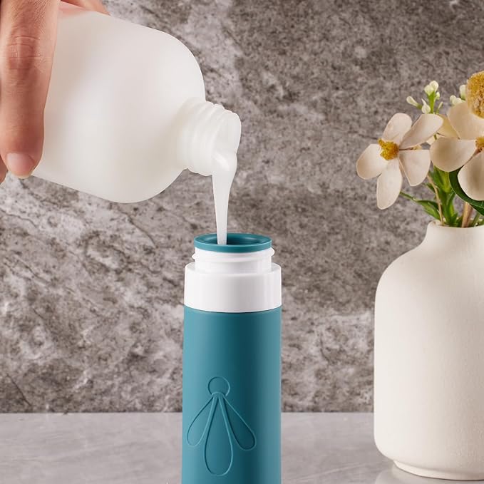 INSFIT Silicone Travel Bottles Set, 17 Pack Travel Size Toiletries, Leakproof Travel Bottles for Toiletries, Travel Accessories for Women, Airplane Travel Essentials, Travel Containers for Toiletries