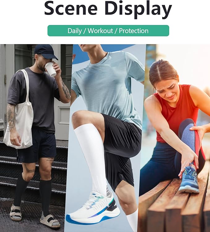 FuelMeFoot 3 Pack Copper Compression Socks - Compression Socks Women & Men Circulation - Best for Medical,Running,Athletic