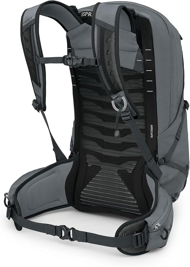 Osprey Talon 22L Men's Lightweight Hiking Backpack - Small Daypack for Travel & Camping, Phantom Grey/Dark Charcoal