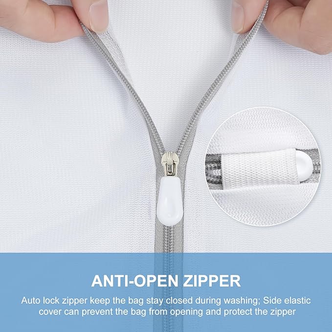 BAGAIL Laundry Bags Mesh Wash Bag for Intimates Lingerie and Delicates, 3Pcs(1S,1M,1L)