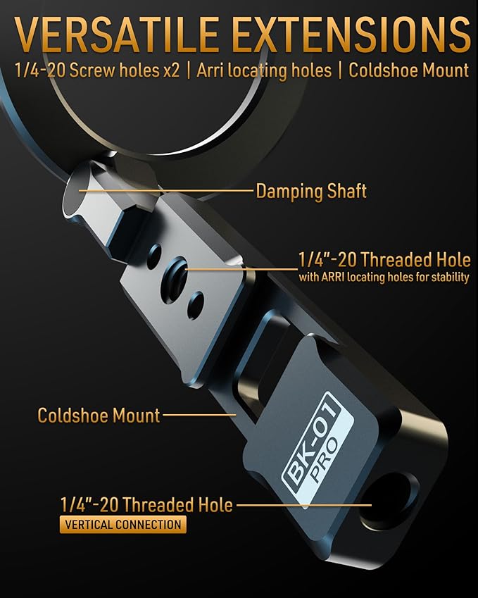 Magnetic Phone Tripod Mount With 1/4" Hole&Cold Shoe,Foldable Travel Phone Stand Smartphone Tripod Adapter for iPhone Cell Phone Stand Holder for Desktop Video Live Streaming Vlogging Filming