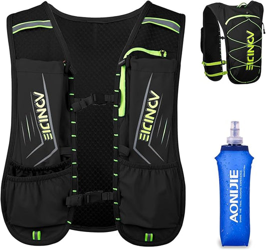 TRIWONDER Hydration Running Vest Backpack, Lightweight Water Pack for Men Women Hydration Backpack for Trail Race, Hiking, Cycling, Climbing, Camping, Jogging, Marathon