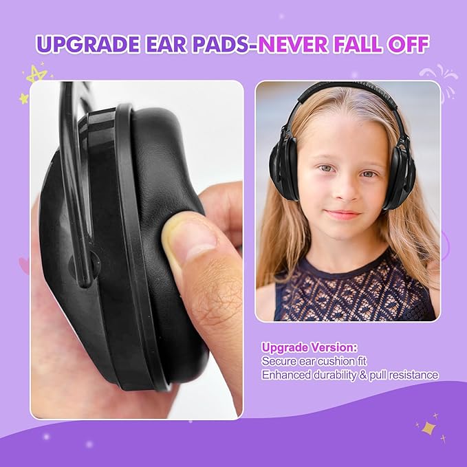 ZOHAN Kids Ear Protection 2 Pack,Kids Noise Canceling Headphone for Concerts, Monster Truck, Fireworks