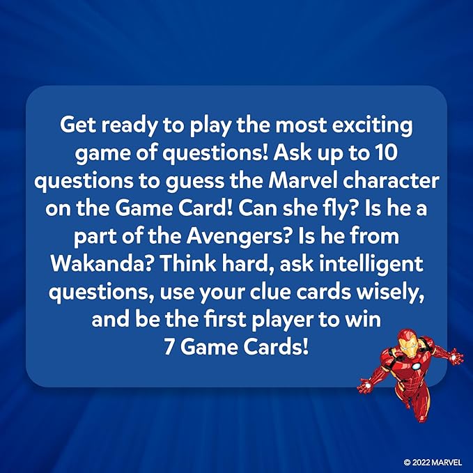 Skillmatics Guess in 10 Marvel, Card Games, Christmas Stocking Stuffers for Boys, Girls, Kids, Teens, Adults Who Love Avengers, Spiderman, Iron Man, Travel Toys, Gifts for Ages 8, 9, 10 and Up