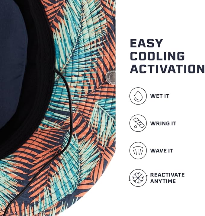 MISSION Cooling Bucket Hat - Unisex Wide-Brim Hat for Men & Women - Lightweight, Foldable & Durable - Cools Up to 2 Hours