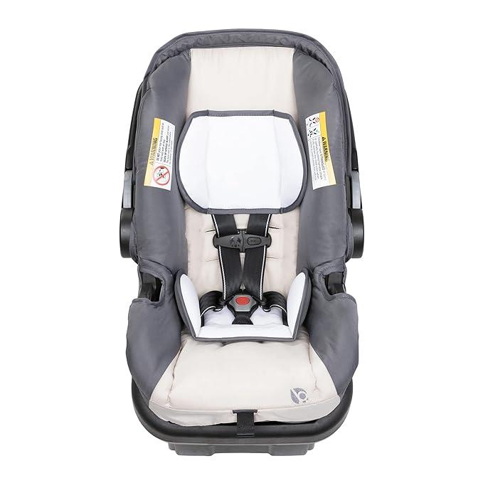 Baby Trend EZ Lift 35 Plus Ergonomic Lightweight Rear Facing Infant Car Seat with Multi-Position Base and Cozy Cover, Magnolia Gray