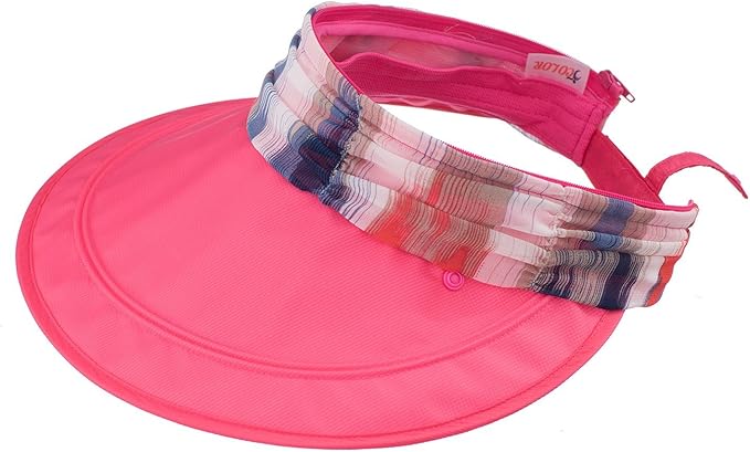 icolor Women Sun Hats UPF 50 Sun Protection Hat Summer Outdoor Neck Shield Flap Visor Hat Ponytail Hats Wide Brim Beach Hat