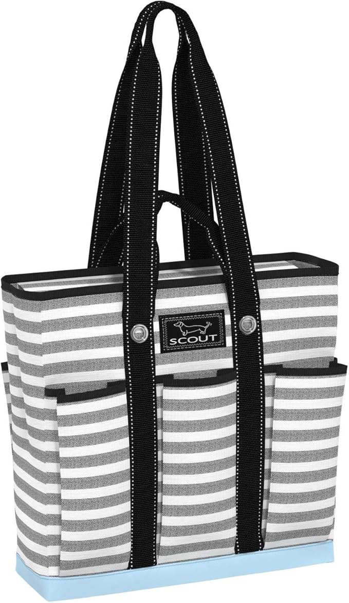 SCOUT Rocket Pocket Tote - Multi-Pocket Travel, Nurse, Teacher, Mom Tote, 7 Pockets Total, Two Sets of Straps, Folds Flat