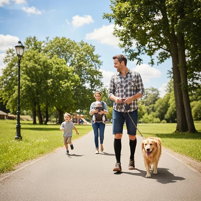 Graduated Compression Socks for Women&Men 20-30mmhg Knee High Socks Travel Hiking Running Stocking