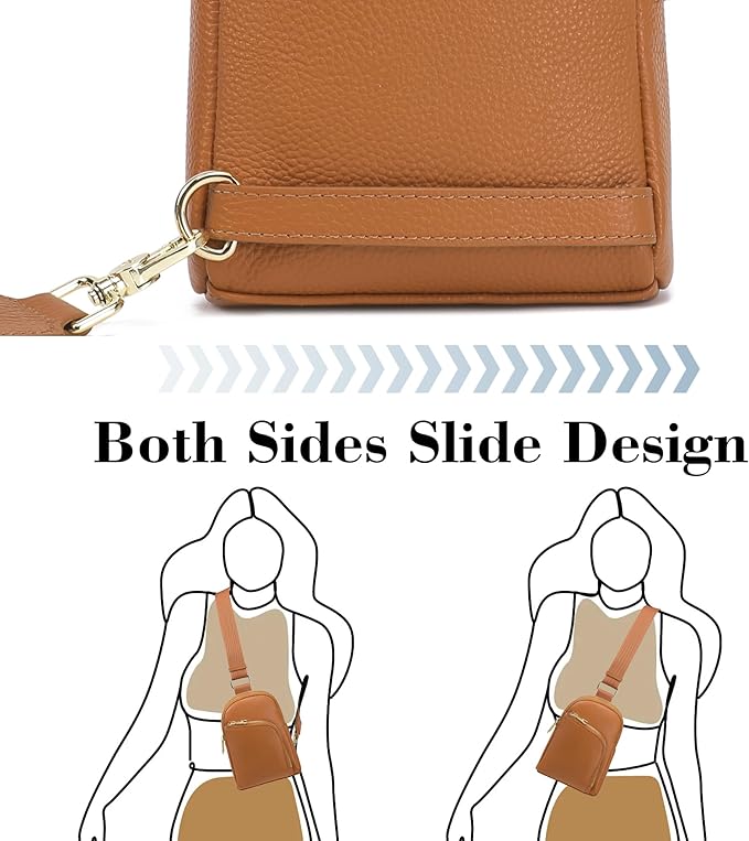 INICAT RFID Blocking Sling Bag Anti Theft Crossbody Bags Women Valentine's Day Gifts Travel Purses Vegan Leather