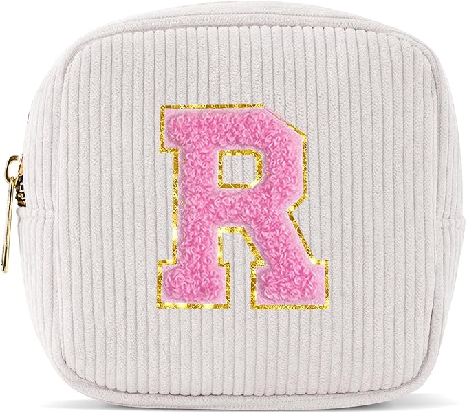 Pocmimut Graduation Gifts for Girls,Personalized Preppy Makeup Bag Makeup Pouch Toiletry Bag Gifts for Teen Girls Gifts Trendy Stuff,R