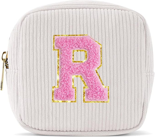 Pocmimut Graduation Gifts for Girls,Personalized Preppy Makeup Bag Makeup Pouch Toiletry Bag Gifts for Teen Girls Gifts Trendy Stuff,R