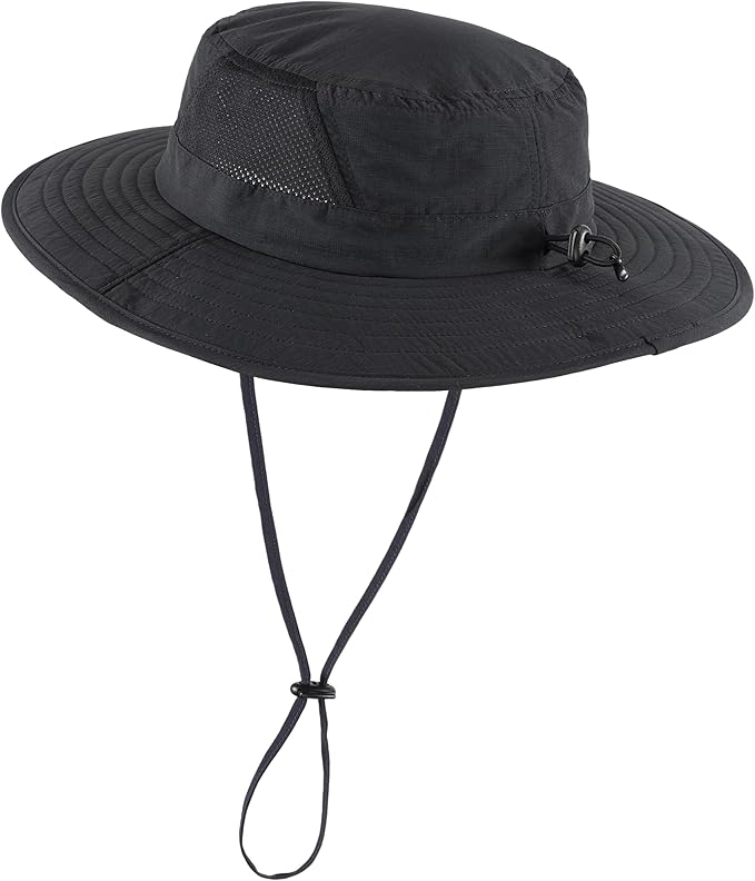 Connectyle Outdoor UPF50+ Men's Sun Hat Foldable Wide Brim Bucket Hat for Fishing Hiking Gardening Breathable Safari Hat