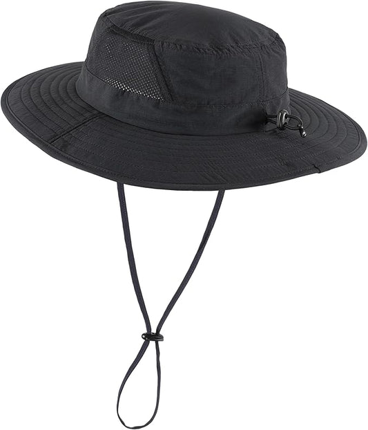 Connectyle Outdoor UPF50+ Men's Sun Hat Foldable Wide Brim Bucket Hat for Fishing Hiking Gardening Breathable Safari Hat