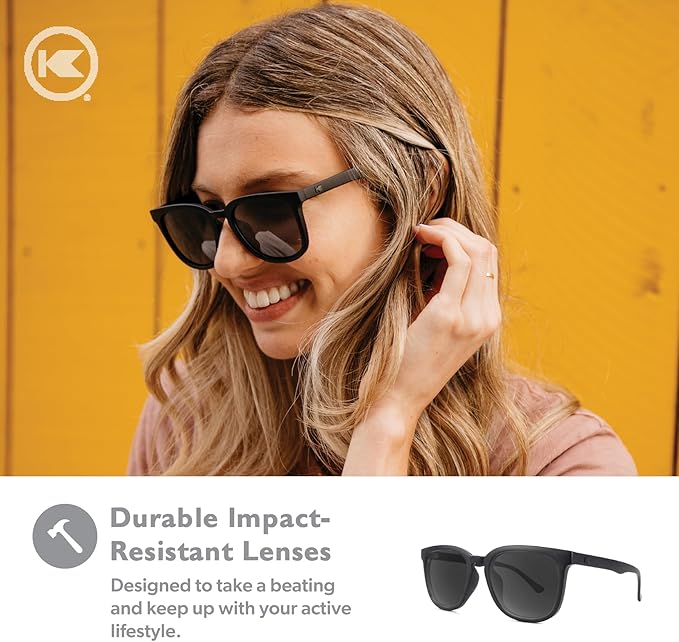 Knockaround Paso Robles Polarized Sunglasses for Women & Men - Impact Resistant Lenses & Full UV400 Protection