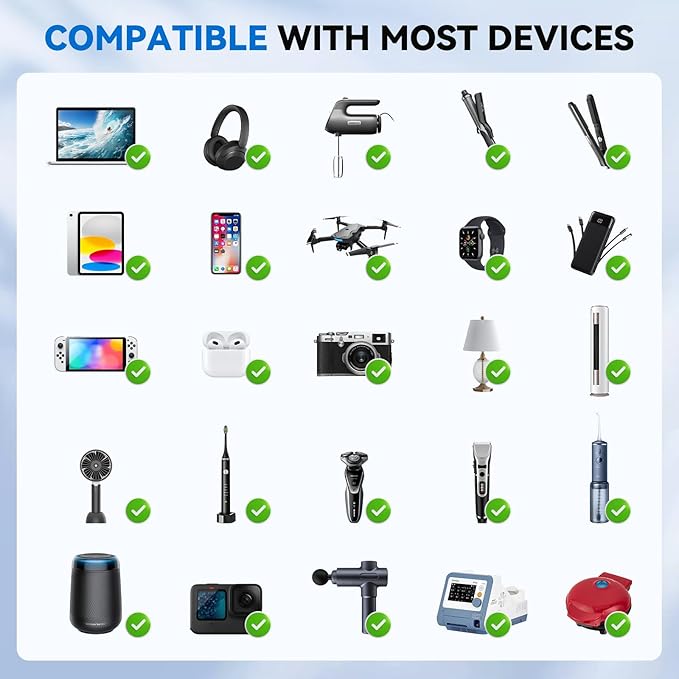 DOACE Voltage Converter US to Europe 350W Convert 220V to 110V for Curling Iron Straightener Shaver, Cordless Converter for European Travel with 2 USB A & 2 USB C Ports Charging, Black