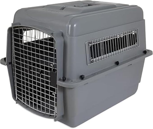 Petmate Sky Kennel - For Air and Travel, Airline Compliant Dog Crate for Pets up 15-30 lbs, Heavy Duty Dog Kennel, Made in the USA- 28 Inches
