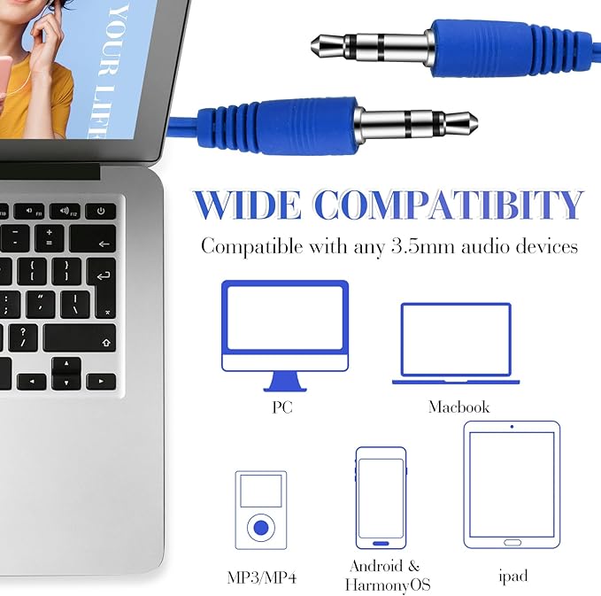 Kanayu 100 Packs Earbuds Bulk Basic Student Earphone Individually Bagged 3.5 mm Headphones for Schools Classrooms Library Teens Gift(Blue)
