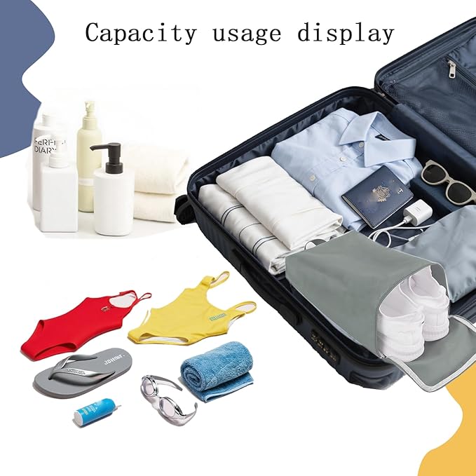 Shoe Bags for Travel Storage Bag Organizer Bags Travel Accessories Must Haves Shoe Organizer Packing Cubes Beach Swim bag Daily Use Storage Travel Essentials Women Men Grey green