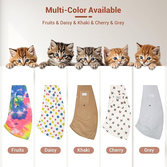 Dog Carrier Sling,Indoor Comfort Adjustable Cat Sling Carrier,with Front Pocket and Seat Belt Dog Carriers for Small Dogs Machine Washable,Suitable for Family Outdoor Use (Large, Cherry)