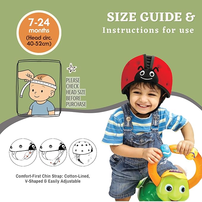 SafeheadBABY Soft Baby Head Protector Helmet for Crawling and Walking 7–24 Months – Ultra-Lightweight & Breathable Infant Safety Helmet That Grows with Your Baby (Head Circ. 40–52 cm) – Sporty Blue