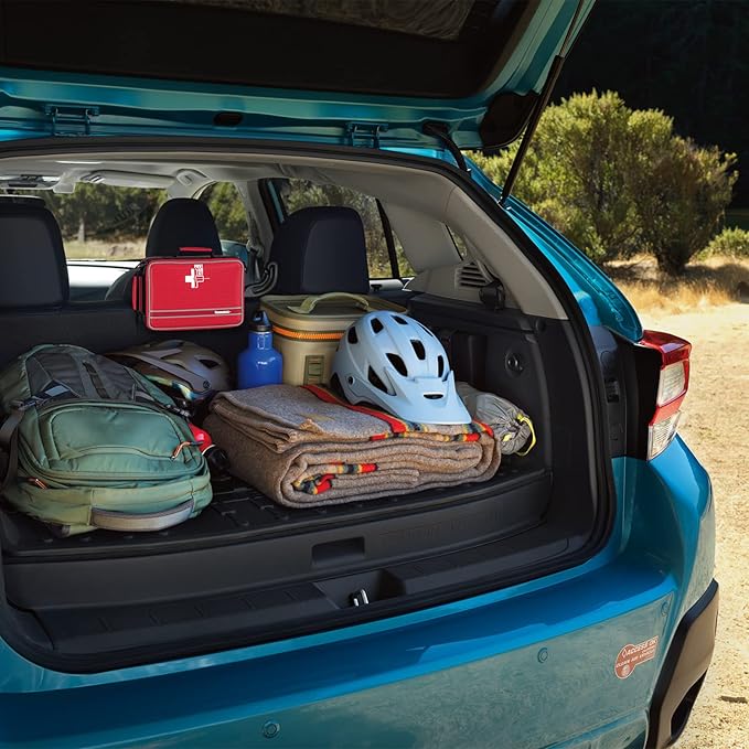 First Aid Kit with Labeled and Color-Coded Compartments, Emergency Medical Kit for Cars, Home, Office, Backpacking, Camping and Cycling