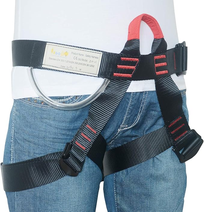 HeeJo Climbing, Safety Safe Seat Belt for Outdoor Tree Climbing, Outward Band Expanding Training Large Size,Climbing Gear