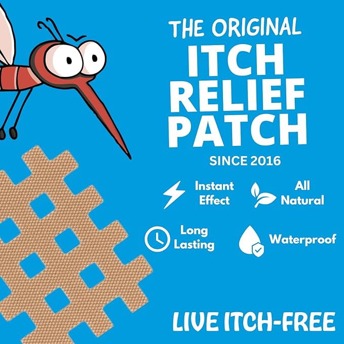 Moskinto The Original Itch Relief Patch, Mosquito Bite Patches for All Ages, Instant Relief Natural Patch for Bug Bites, Travel Pack + Family Pack, Nude & Colorful Patches, 66 Count