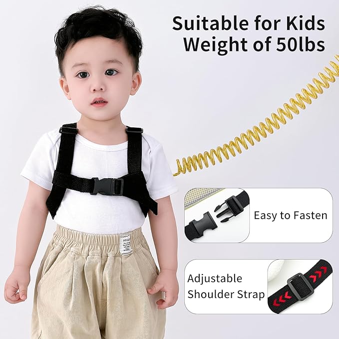 Toddler Leash, Anti Lost Wrist Link for Kids, 4 in 1 Kid Harness Backpack Leash, Child Safety Leash