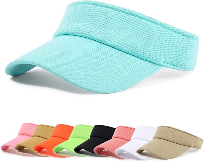 Sun Visor Hat Adjustable Velcro Outdoor Sports Cap for Men Women Adults