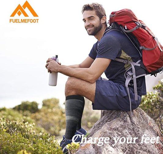 FuelMeFoot 3 Pack Copper Compression Socks - Compression Socks Women & Men Circulation - Best for Medical,Running,Athletic