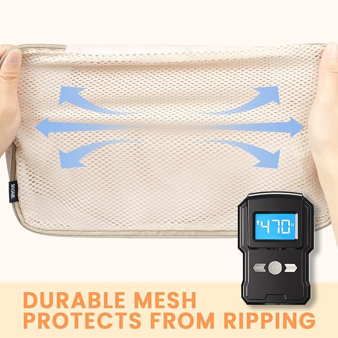 BAGAIL 6 Set Packing Cubes Luggage Packing Organizers for Travel Accessories-Beige