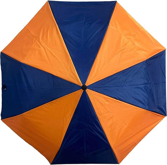 Topsy Turvy Compact Umbrella for Sports Games, Travel, Rain, UV Protection, & Everyday Use, Team Colors