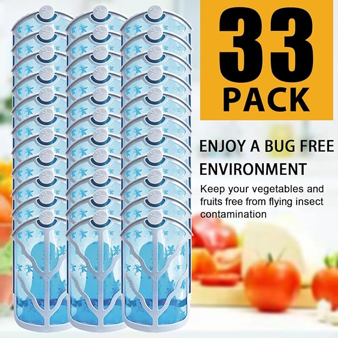 BAIMNOCM 33 Pack Refills Cartridge Compatible with Flying Insect Trap Refill M364 M364A and Max,White