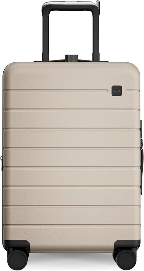 LUGGEX Carry On Luggage HUP3, Accelerate Access with DiHook, Handy Pouch, 20 inch Expandable Hard Shell Suitcases with Spinner Wheels