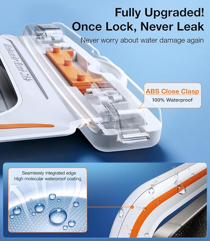 TORRAS 2 Pack IPX8 Waterproof Phone Pouch Floating, Underwater Screen Touchable, Waterproof Phone Case with Lanyard for iPhone 16 Pro Max 15 14 13 S25 Ultra S24, Cell Phone Dry Bag 7.0", Black & White