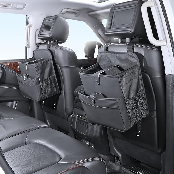Car Seat Organizer，Universal Fit for Front & Back Seats-Hanging Letters/Legal Folders/Laptops and Tablets，Compatible with Cars, Trucks, and Vans