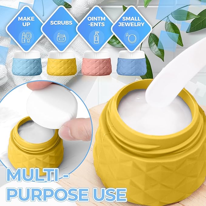 16Pack Travel Bottles for Toiletries, TSA Approved Travel Size Toiletries Containers Set, Silicone Leak Proof Refillable Bottles Elastic Sleeves Creams Jars Accessories Kit W/Clear Bag (Bright)